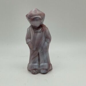 Mosser Glass Vi Hunter Josh Doll Figurine Violet D'or Purple Stag Vintage 1982
